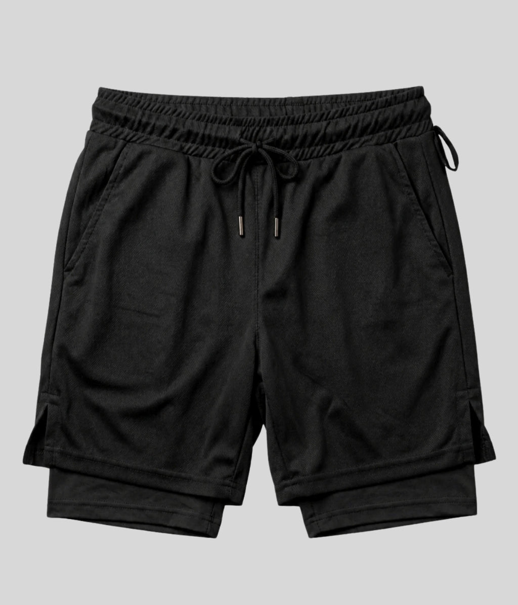 Shorts 2 Em 1 Masculino De Compressão