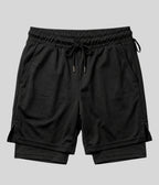 Shorts 2 Em 1 Masculino De Compressão