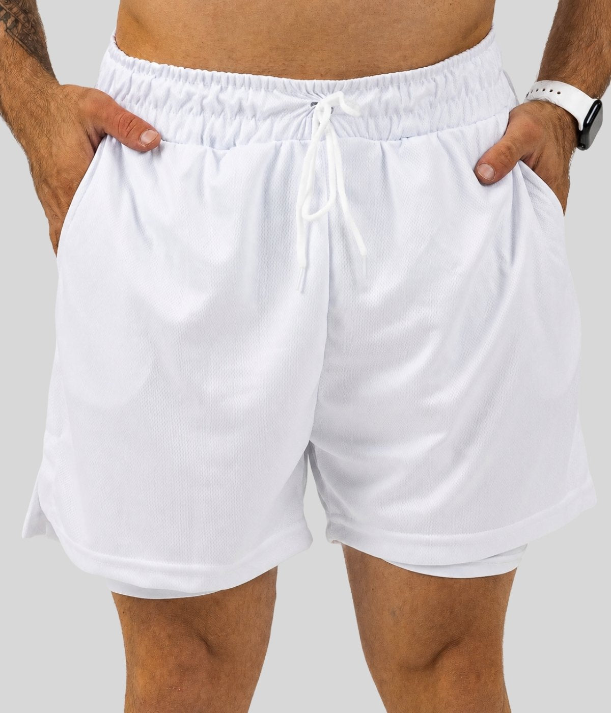 Shorts 2 Em 1 Masculino De Compressão