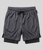 Shorts 2 Em 1 Masculino De Compressão
