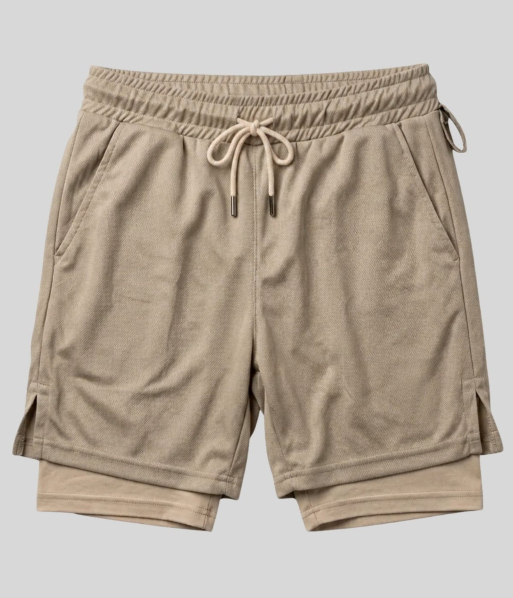 Shorts 2 Em 1 Masculino De Compressão