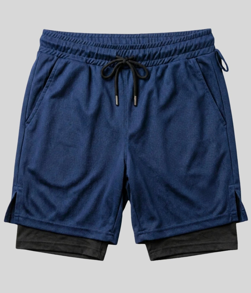 Shorts 2 Em 1 Masculino De Compressão
