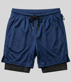 Shorts 2 Em 1 Masculino De Compressão