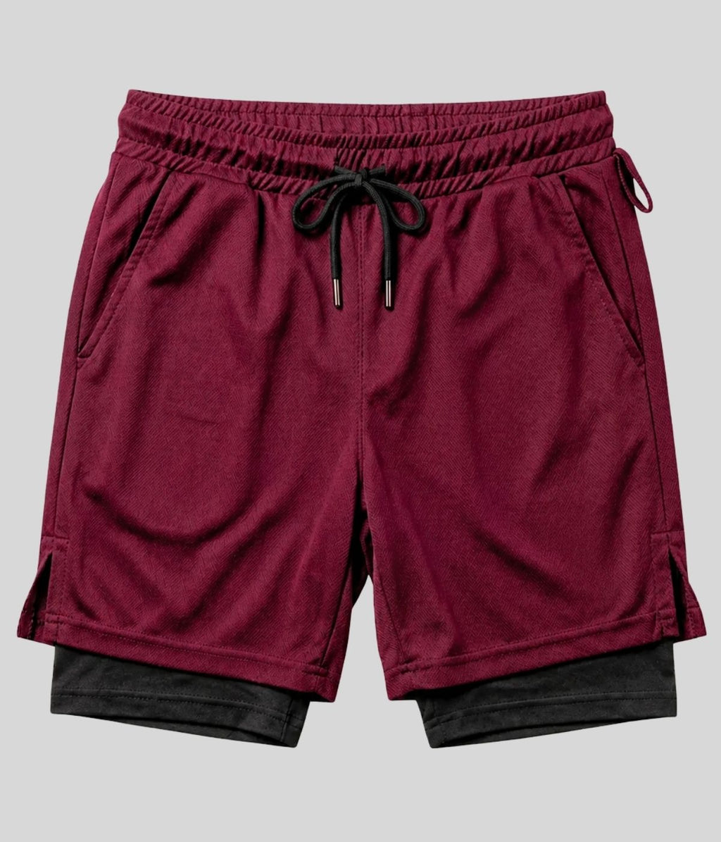 Shorts 2 Em 1 Masculino De Compressão