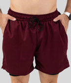 Shorts 2 Em 1 Masculino De Compressão