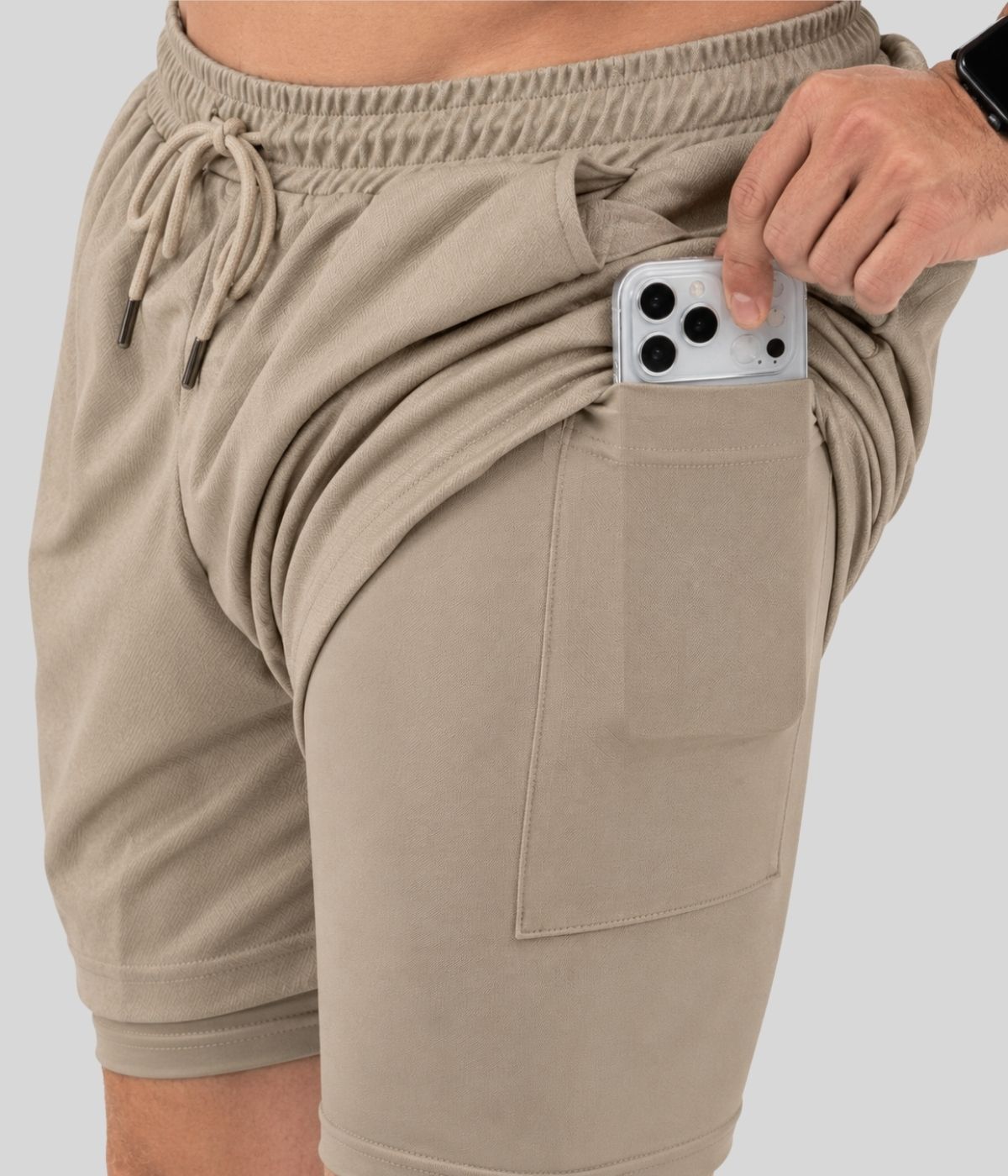 Conjunto Camiseta Dry Fit e Shorts Compressão 2 em 1