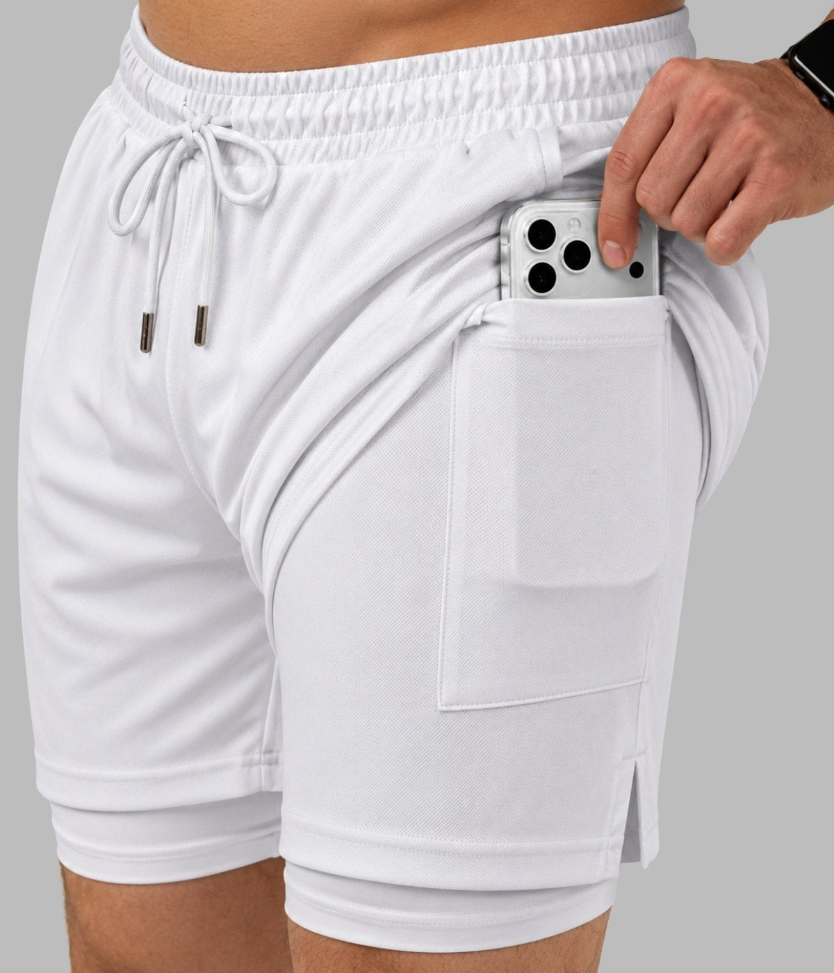 Conjunto Camiseta Dry Fit e Shorts Compressão 2 em 1