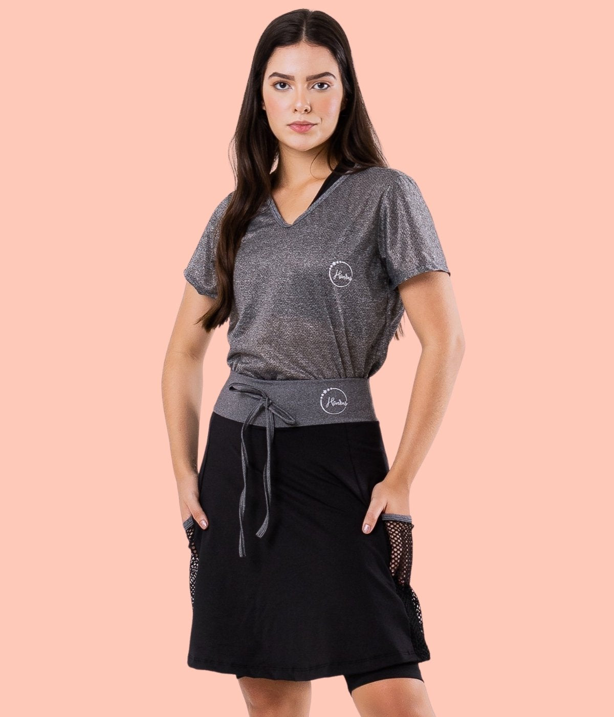 Conjunto Basic Short Saia e Camiseta