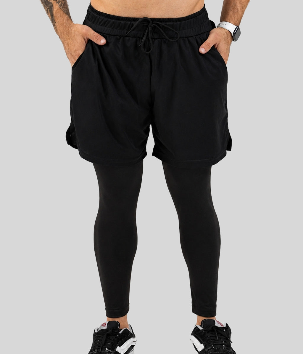 Conjunto Camiseta Dry-fit e Short Calça Compressão
