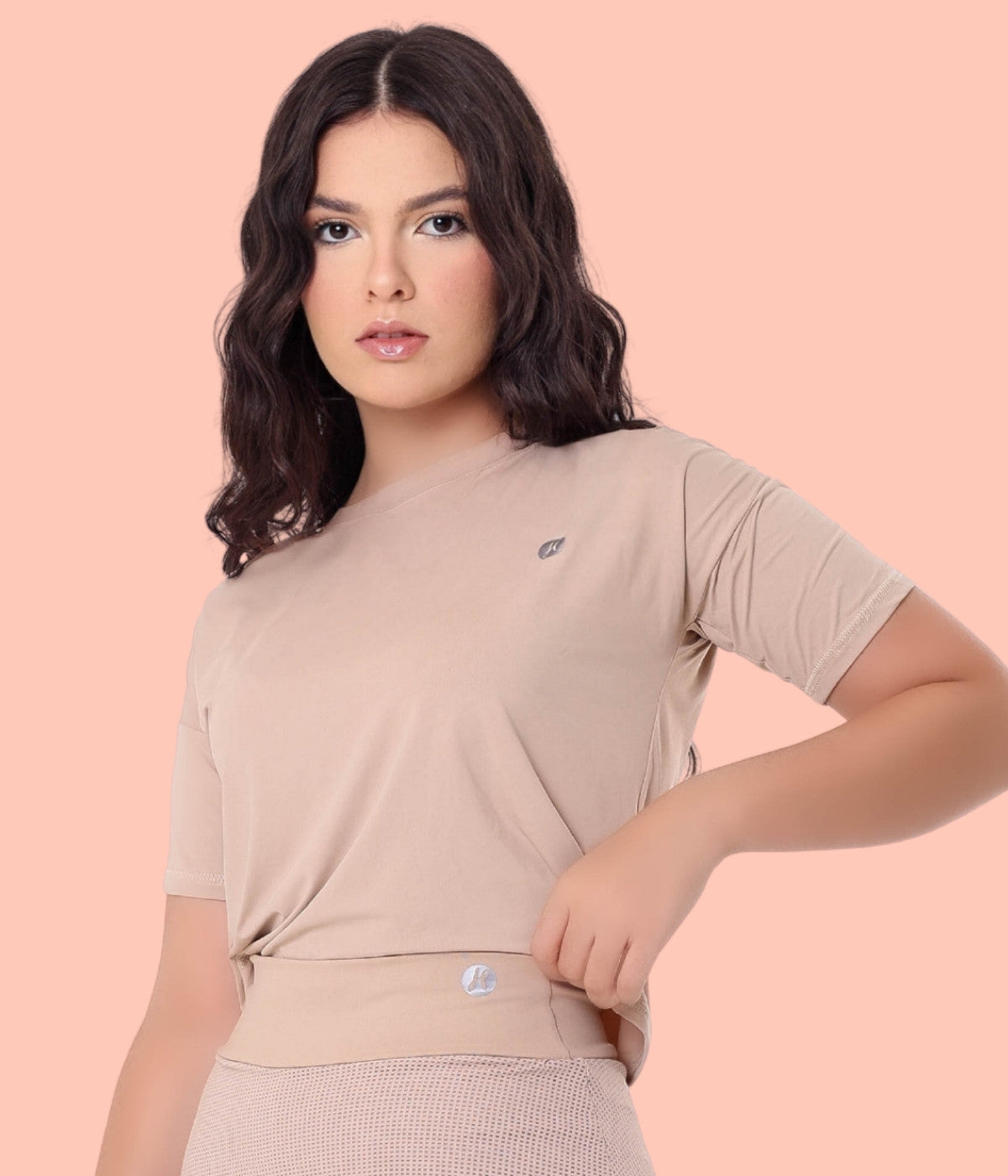 Camiseta Cropped Poliamida - Live