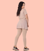Conjunto Cropped e Calça Saia Poliamida - Coleção Live