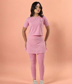 Conjunto Cropped e Calça Saia Poliamida - Coleção Live