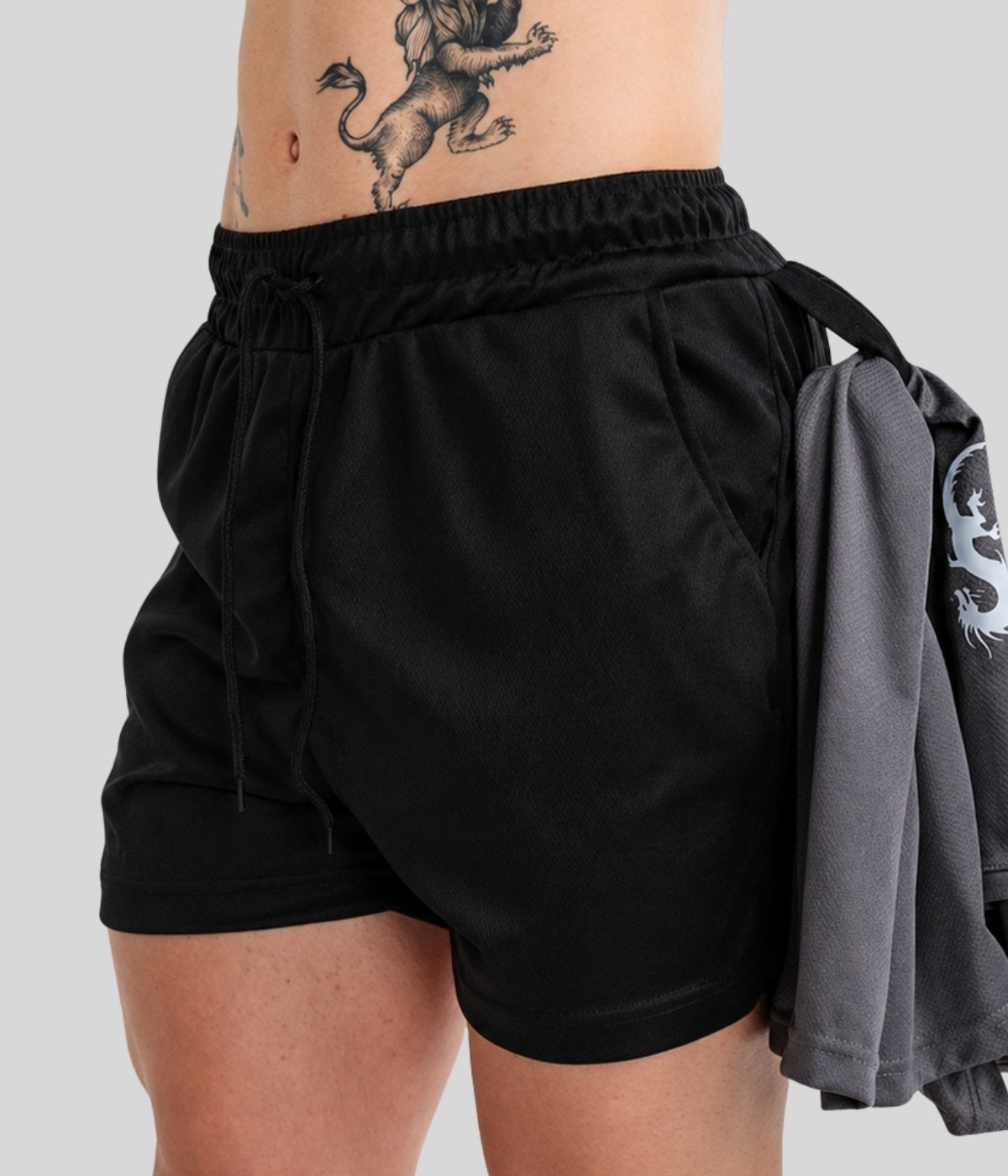 Conjunto Camiseta Dry Fit e Shorts Compressão 2 em 1