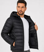 Jaqueta Bobojaco Masculina Puffer com Capuz Removível