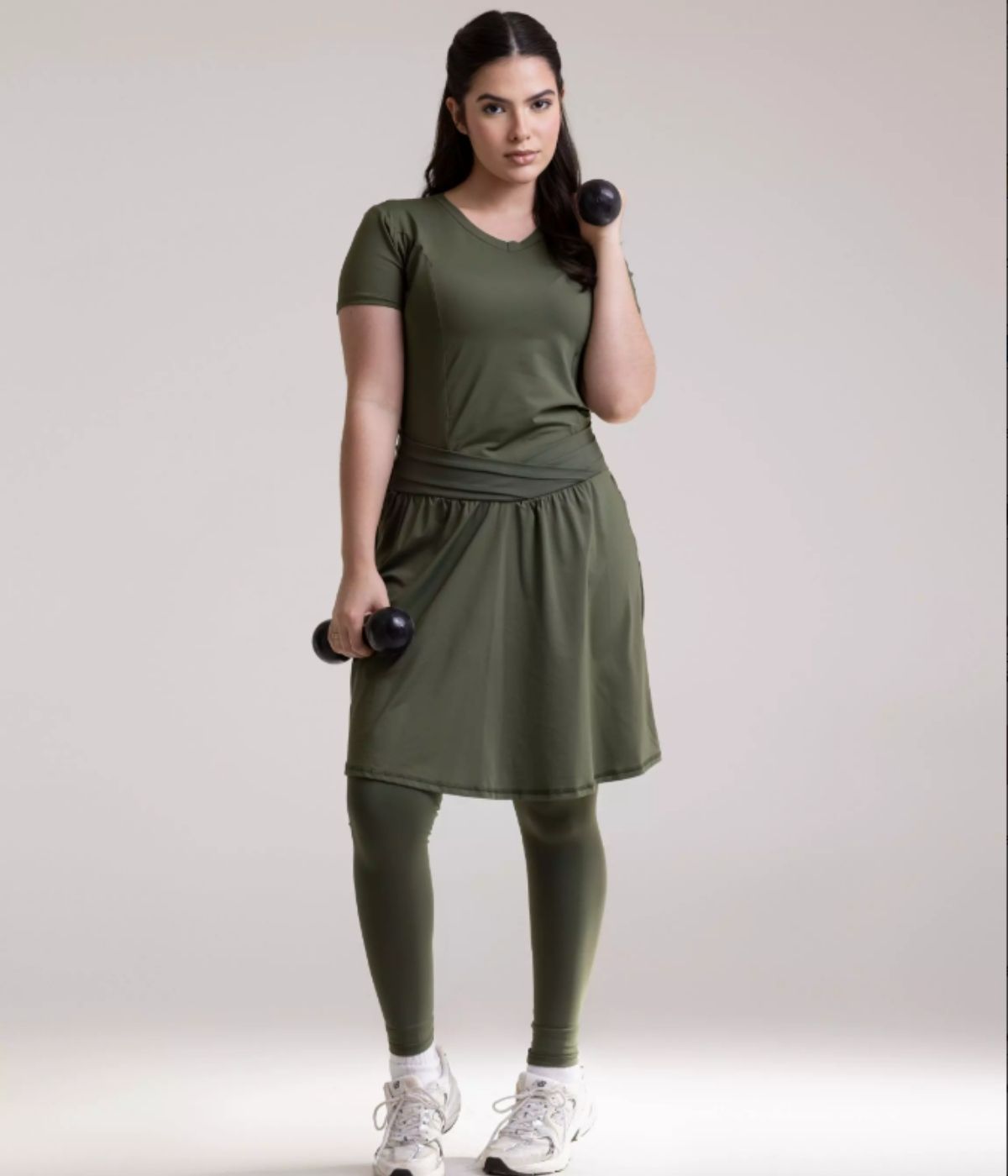 Calça Saia e Camiseta - Conjunto Serenidade