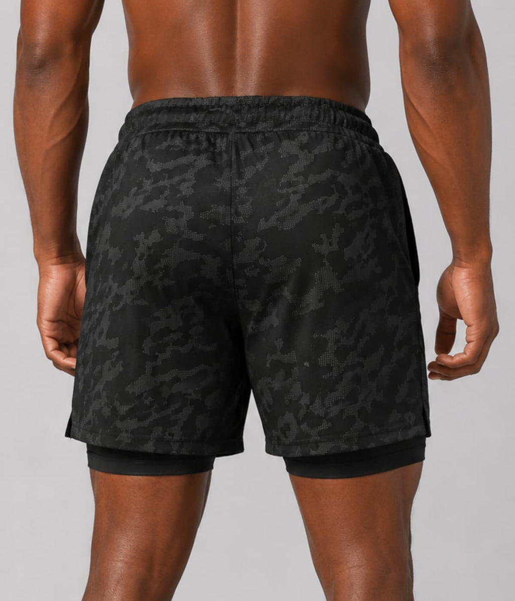 Shorts 2 Em 1 Masculino De Compressão