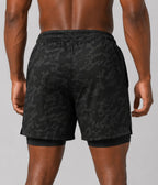 Shorts 2 Em 1 Masculino De Compressão